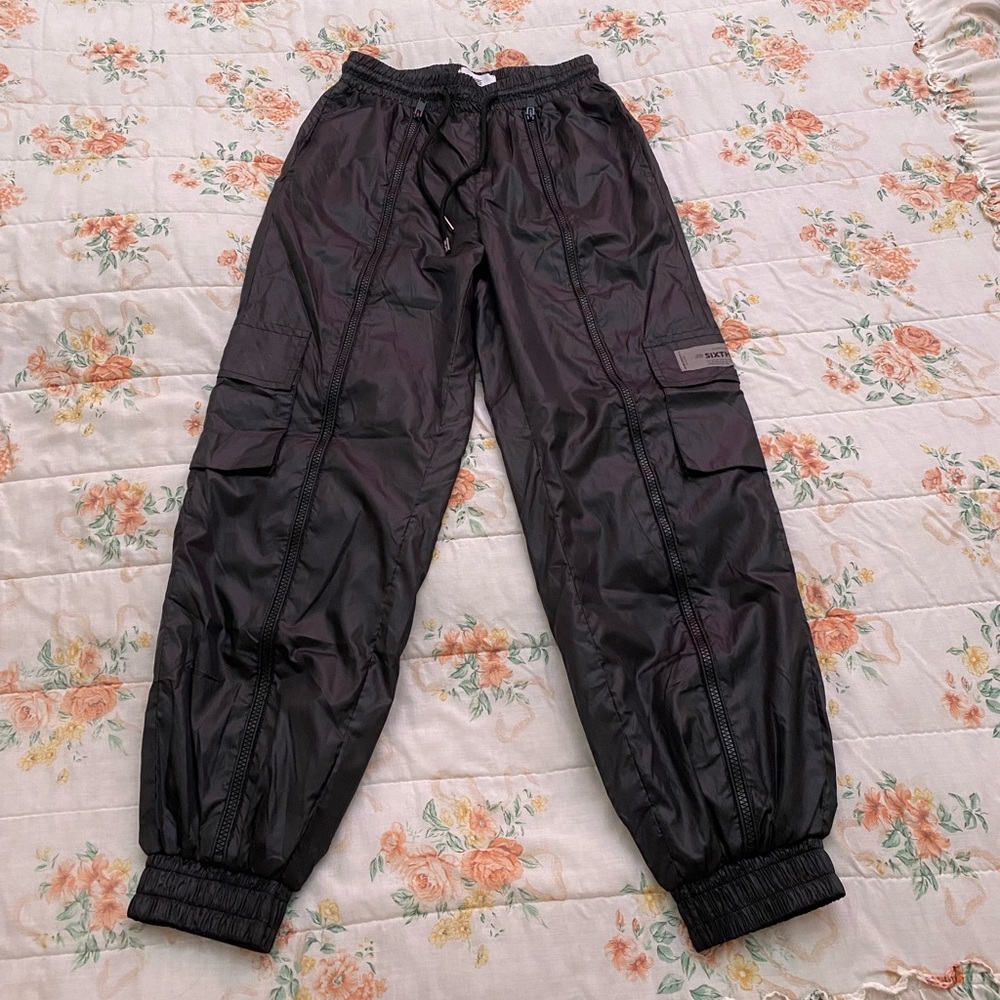 Sixth June cargo pants with zipper detail and side pockets